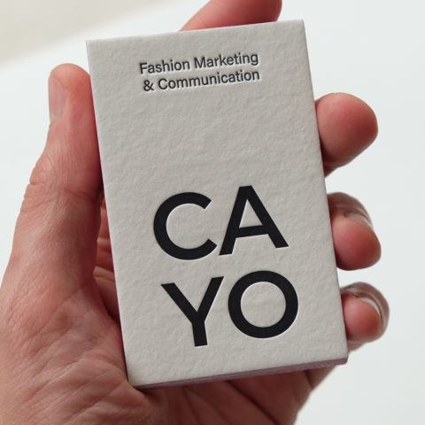 Tarjetas Letterpress Cayo Agencia