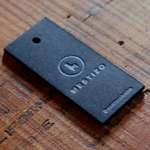 Etiquetas En Letterpress Mestizo