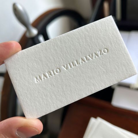 Tarjetas En Letterpress Mario Villalvazo