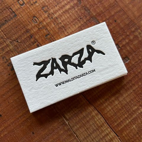 Tarjetas En Letterpress Zarza Estudio