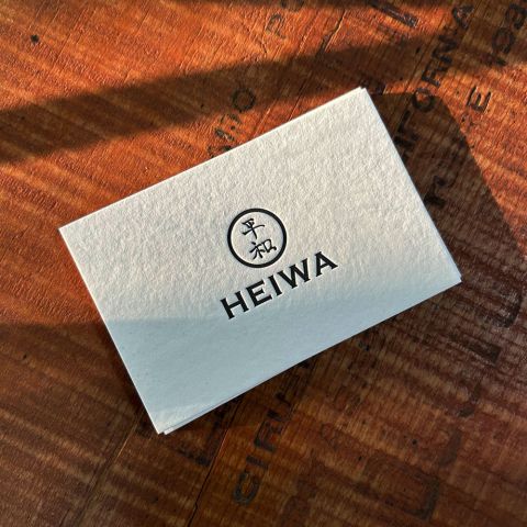 Tarjetas Personales Letterpress Para Heiwa