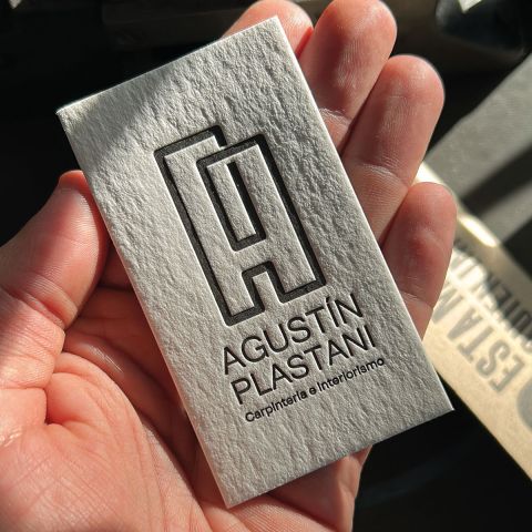 Tarjetas En Letterpress Agustin Plastani