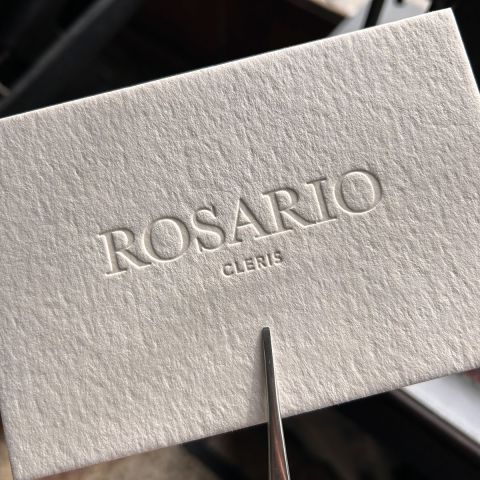 Tarjetones En Letterpress Rosario Cleris