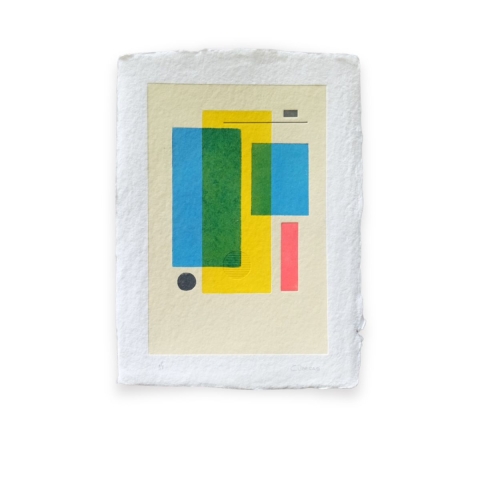 Obra Tipográfica Con Figuras Geométricas Abstracto_a4