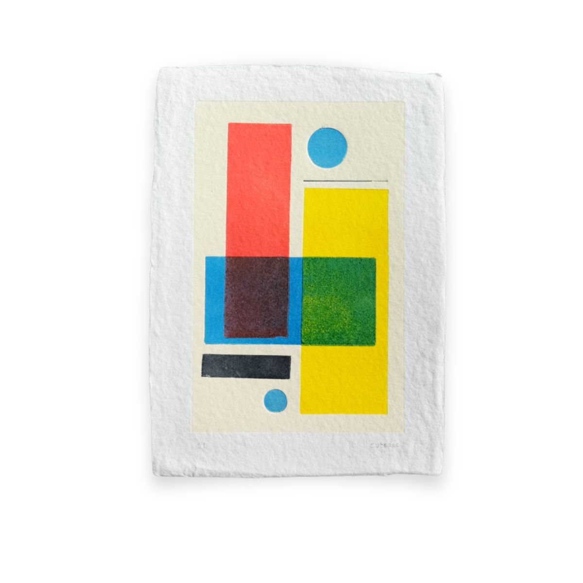 Obra Tipográfica Con Figuras Geométricas Abstracto_aa3