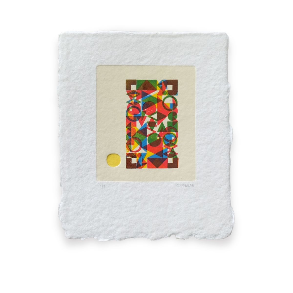 Obra Tipográfica Con Figuras Geométricas S2