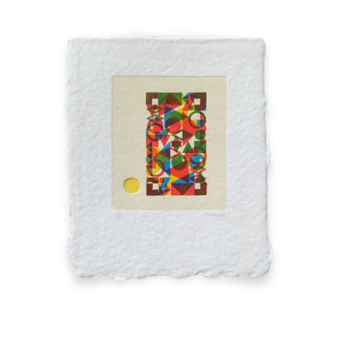 Obra Tipográfica Con Figuras Geométricas S2