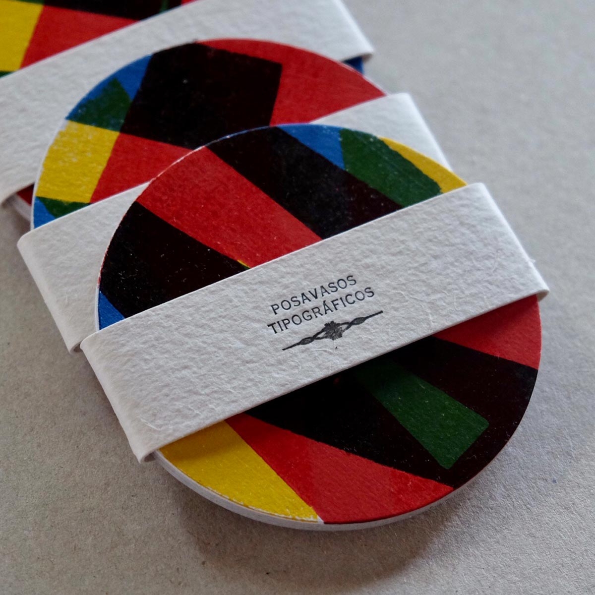 Posavasos Tipográficos Abstractos Na2