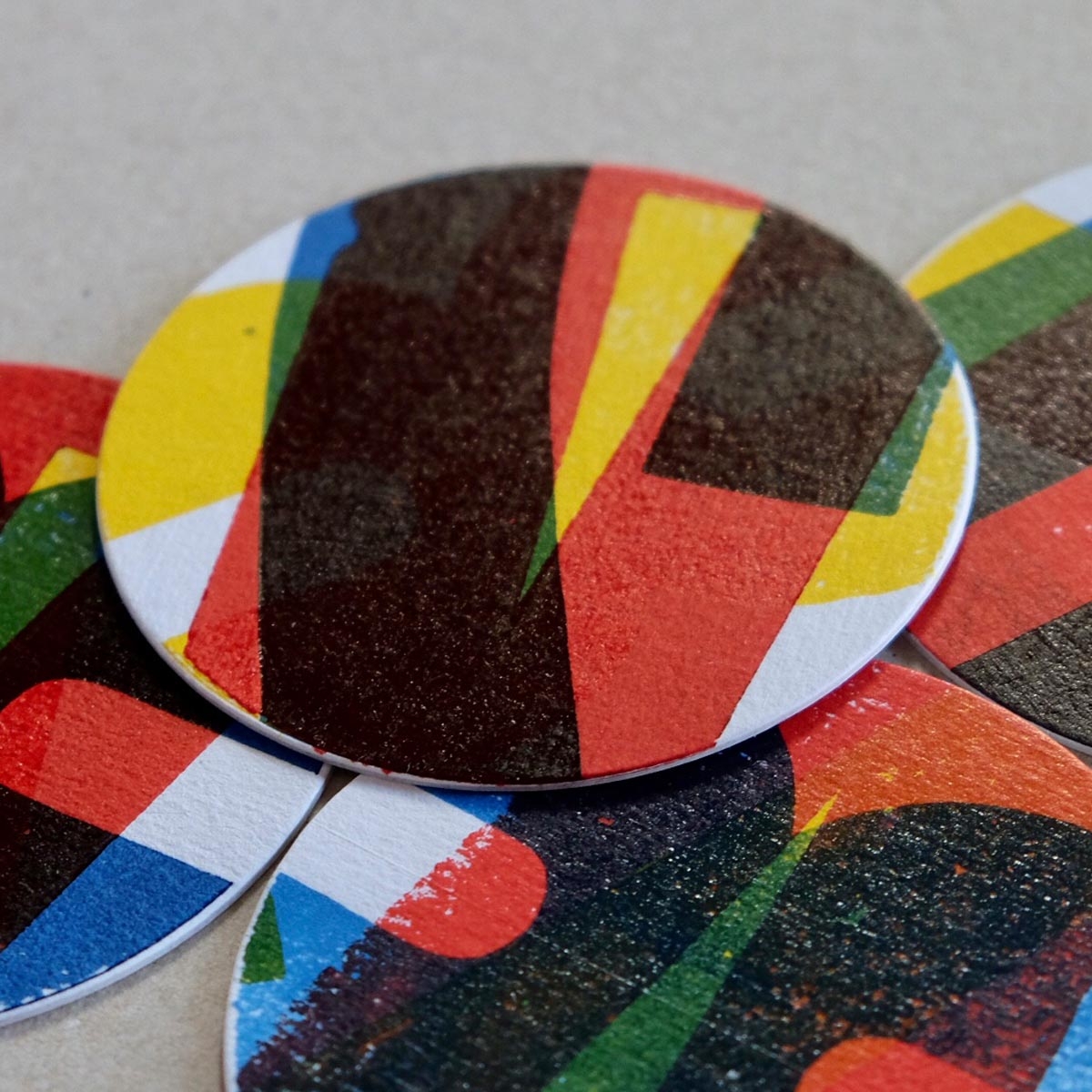 Posavasos Tipográficos Abstractos Na2