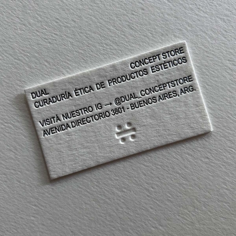 Tarjetas Personales Dual Conceptstore