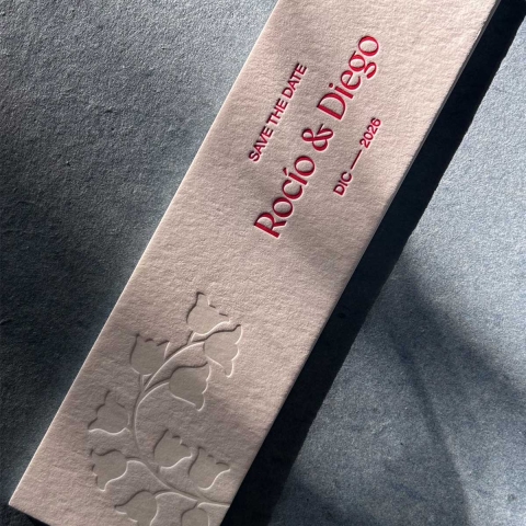 Tarjetas De Casamiento En Letterpress