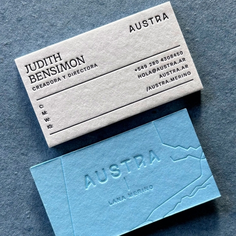 Tarjetas Personales Austra Merino
