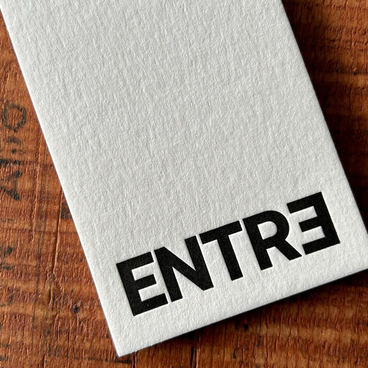 Etiquetas En Letterpress Entre Estudio