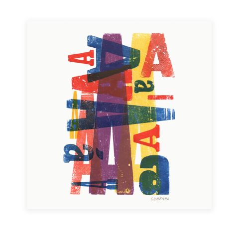 Obra Composición Tipográfica - Aa