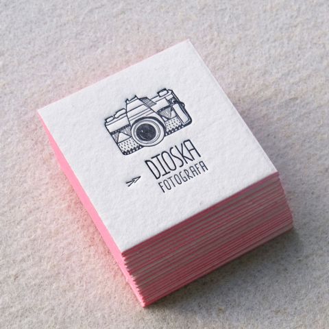 Tarjetas Letterpress Dioska Estudio