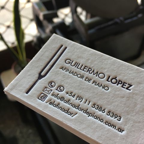 Tarjetas Letterpress Guillermo Lopez