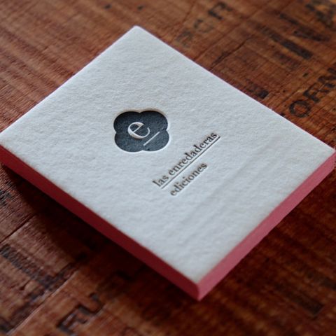 Tarjetas Letterpress Las Enredaderas