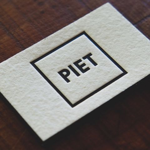 Tarjetas Letterpress Piet Estudio