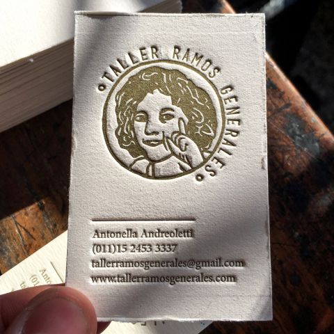 Tarjetas Letterpress Taller Ramos Generales