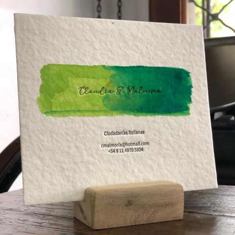 Tarjetones Personalizados En Letterpress